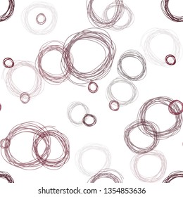 Dark Pink, Red vector seamless background with bubbles. Modern abstract illustration with colorful water drops. Template for business cards, websites.