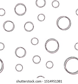 Dark Pink, Red vector seamless backdrop with dots. Abstract illustration with colored bubbles in nature style. Template for business cards, websites.