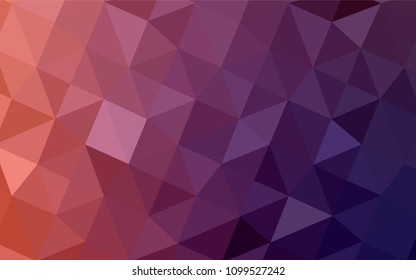 Dark Pink, Red vector shining triangular backdrop. Colorful illustration in abstract style with gradient. That new template can be used for your brand book.