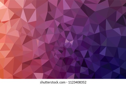 Dark Pink, Red vector shining triangular cover. Elegant bright polygonal illustration with gradient. A completely new design for your leaflet.