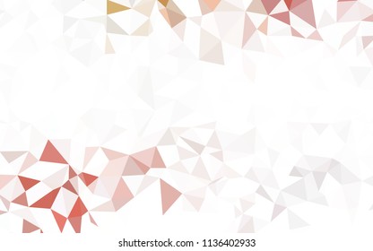 Dark Pink, Red vector shining triangular backdrop. A completely new color illustration in a polygonal style. Completely new template for your banner.