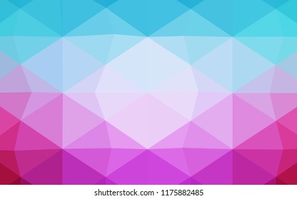 Dark Pink, Red vector shining triangular cover. Modern geometrical abstract illustration with gradient. That new template can be used for your brand book.