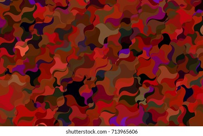 Dark Pink, Red vector shining cranked pattern. Shining illustration, which consist of blurred lines. The pattern of blurred lines for your business design.