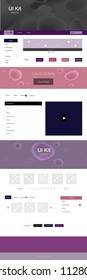 Dark Pink, Red vector style guide with bent lines. Creative illustration in halftone marble style with gradient. Modern template for your landing page.