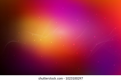 Dark Pink, Red vector template with circles. Blurred bubbles on abstract background with colorful gradient. Beautiful design for your business natural advert.