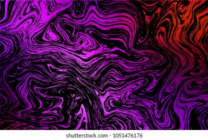 Dark Pink, Red vector template with liquid shapes. Brand-new colored illustration in marble style with gradient. Brand-new design for your ads, poster, banner.