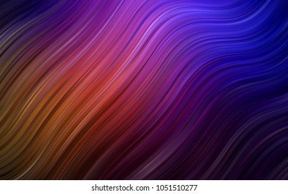 Dark Pink, Red vector template with lines, ovals. A completely new color illustration in marble style. Textured wave pattern for backgrounds.