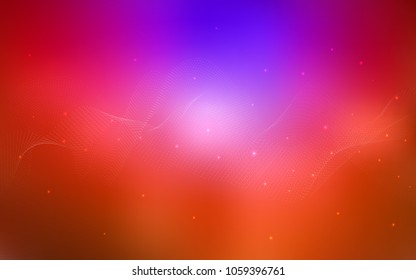 Dark Pink, Red vector template with circles. Beautiful colored illustration with blurred circles in nature style. Completely new template for your brand book.