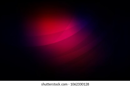 Dark Pink, Red vector template with bent ribbons. Colorful abstract illustration with gradient lines. A new texture for your  ad, booklets, leaflets.