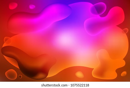 Dark Pink, Red vector template with bubble shapes. Brand-new colored illustration in memphis style with gradient. The best blurred design for your business.