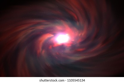 Dark Pink, Red vector template with space stars. Shining illustration with sky stars on abstract template. Pattern for futuristic ad, booklets.