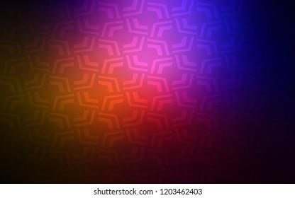 Dark Pink, Red vector template with bubble shapes. Glitter abstract illustration with wry lines. Brand new design for your ads, poster, banner.