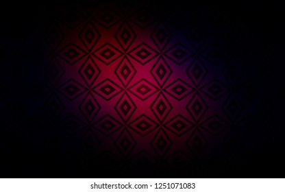 Dark Pink, Red vector template with rhombus. Modern abstract illustration with colorful rectangles. Smart design for your business advert.
