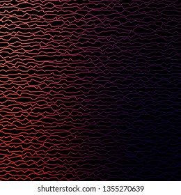 Dark Pink, Red vector template with curves. Colorful illustration in circular style with lines. Template for your UI design.