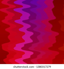 Dark Pink, Red vector template with curved lines. Illustration in abstract style with gradient curved.  Best design for your posters, banners.