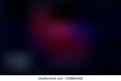 Dark Pink, Red vector template with space stars. Shining illustration with sky stars on abstract template. Template for cosmic backgrounds.
