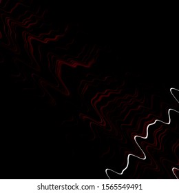 Dark Pink, Red vector template with wry lines. Abstract illustration with gradient bows. Pattern for busines booklets, leaflets