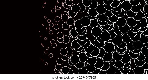 Dark Pink, Red vector template with circles. Glitter abstract illustration with colorful drops. New template for your brand book.