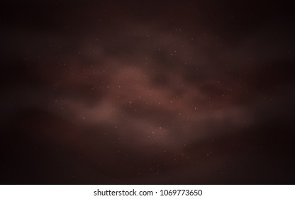 Dark Pink, Red vector texture with milky way stars. Blurred decorative design in simple style with galaxy stars. Template for cosmic backgrounds.