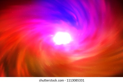 Dark Pink, Red vector texture with milky way stars. Blurred decorative design in simple style with galaxy stars. Pattern for astronomy websites.