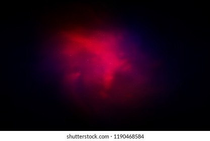 Dark Pink, Red vector texture with milky way stars. Glitter abstract illustration with colorful cosmic stars. Pattern for astronomy websites.