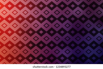 Dark Pink, Red vector texture in rectangular style. Glitter abstract illustration with rectangular shapes. Best design for your ad, poster, banner.