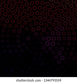 Dark Pink, Red vector texture with circles. Abstract illustration with colorful spots in nature style. Pattern for booklets, leaflets.