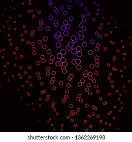 Dark Pink, Red vector texture with circles. Abstract illustration with colorful spots in nature style. Design for posters, banners.