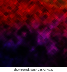 Dark Pink, Red vector texture in rectangular style. Abstract gradient illustration with colorful rectangles. Pattern for websites, landing pages.