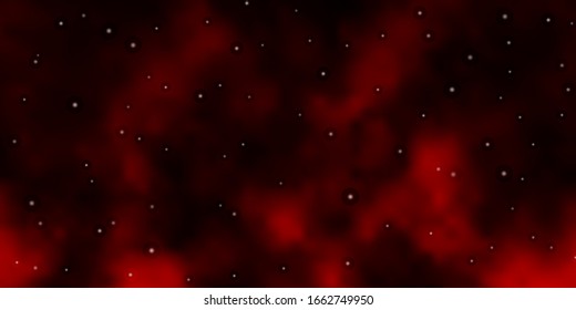 Dunkelrosa, rote Vektorillustration mit schönen Sternen. Dekorative Illustration mit Sternen auf abstrakter Vorlage. Muster für neue Jahreswerbung, Broschüren.