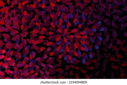 Dark Pink, Red vector texture with abstract forms. Modern abstract illustration with colorful random forms. Background for a cell phone.