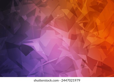Dark Pink, Red vector texture with abstract poly forms. Decorative design in abstract style with random forms. Elegant design for wallpapers.