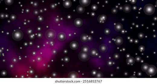 Dark Pink, Red vector texture with beautiful stars. Colorful illustration with abstract gradient stars. Pattern for new year ad, booklets.
