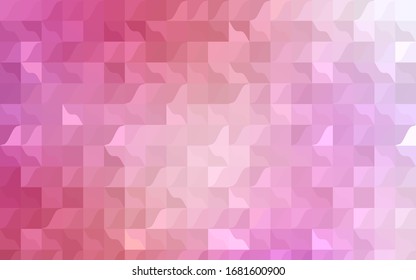 Dark Pink, Red vector triangle mosaic pattern. Colorful illustration in abstract style with gradient. Brand-new design for your business.