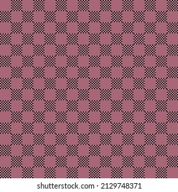 Dark pink seamless checkered Design For Wallpaper Decoration gift wrapping paper and fabric patterns.