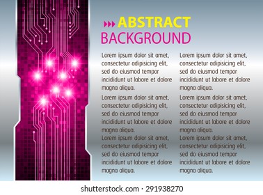 dark pink silver  Light Abstract Technology background computer graphic website internet and business. vector illustration. text box. Brochure. card. banner flyer magazine. Design label.