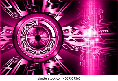 dark pink silver Light Abstract Technology background for computer graphic website internet and business. circuit. illustration.digital.infographics. binary code. zero one. eye. scan virus vector