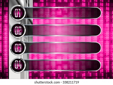 dark pink silver Web Design Website Elements Template for graphic internet. text box. label. infographics. metal. card. pixel. Metals, alloys, steel, aluminum. button