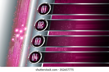 dark pink silver Web Design Website Elements Template for graphic internet. text box. label. infographics. metal. card. pixel. Metals, alloys, steel, aluminum. button. banner