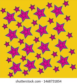 Dark pink star vector wallpaper
