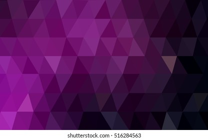 Dark pink triangle mosaic template. A sample with polygonal shapes. The textured pattern can be used for background.