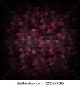 dark pink triangles. polygonal style