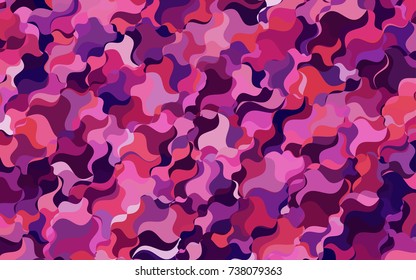 Dark Pink vector abstract blurred pattern. Glitter abstract illustration with wry lines. The completely new template can be used for your brand book.