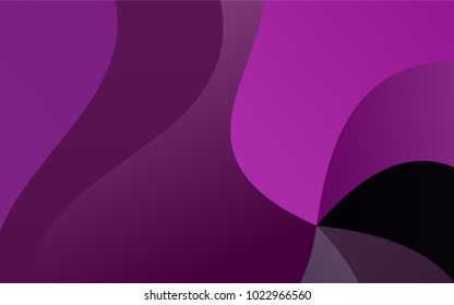 Dark Pink vector abstract cambered pattern. Geometric illustration in Origami style with gradient.  Brand-new style for your business design.