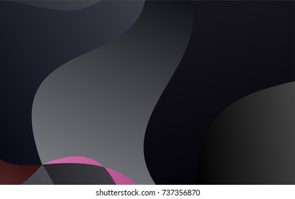 Dark Pink vector abstract cambered pattern. Brand-new colored illustration in blurry style with gradient. The pattern of blurred lines for your business design.