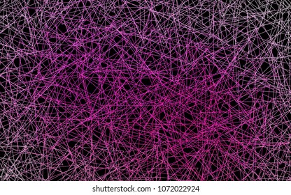Dark Pink vector abstract colorful background, which consist of triangles. Pattern with colored triangles on white background.