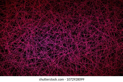 Dark Pink vector abstract colorful background, which consist of triangles. Pattern with colored triangles on white background.
