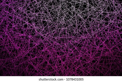 Dark Pink vector abstract colorful background, which consist of triangles. Pattern with colored triangles on white background.