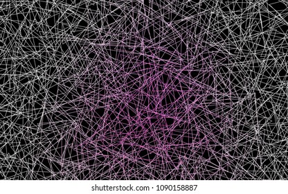 Dark Pink vector abstract colorful background, which consist of triangles. Pattern with colored triangles on white background.