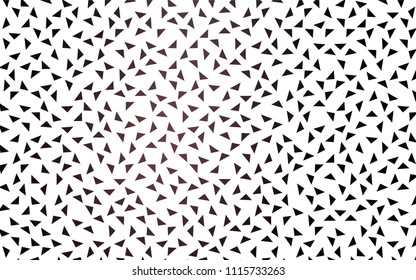 Dark Pink vector abstract colorful background, which consist of triangles. Pattern with colored triangles on white background.